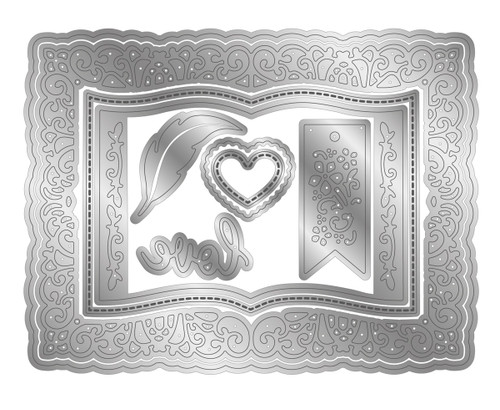 Sara Signature Age Of Elegance Metal Die-Lost In A Book - 5A0022WL-1G5XY