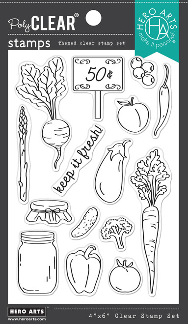 Hero Arts Clear Stamps 4"X6"-Keep It Fresh HA-CM689 - 085700940849