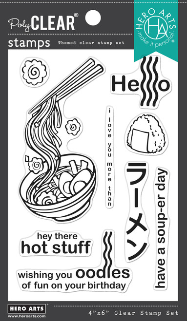 Hero Arts Clear Stamps 4"X6"-Ramen 5A0022BT-1G4YP - 085700944892