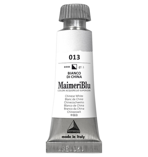 MaimeriBlu Superior Watercolor Paint 12ml-Chinese White - 5A0029RR-1GD3F - 8032810004512
