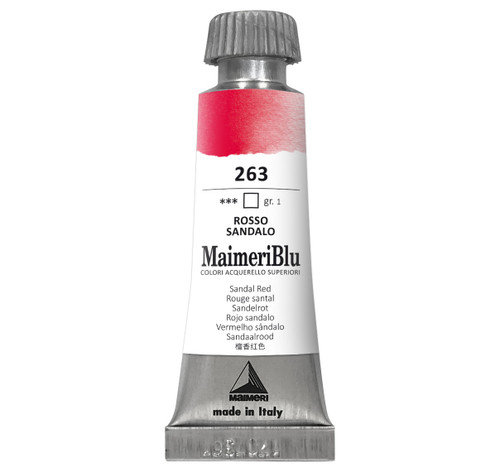 MaimeriBlu Superior Watercolor Paint 12ml-Sandal Red - 5A0029RR-1GD40 - 8032810006837