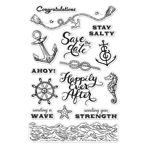Hero Arts Clear Stamps 4"X6"-Natuical Messages - 5A0029ZB-1GDFD Hero Arts Clear Stamps 4"X6"-Natuical Messages - 5A0029ZB-1GDFD