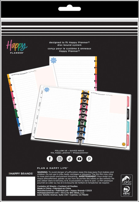2 Pack - Happy Planner Classic Fill Paper-Playful Brights - 5A0025YX-1G8RF 2 Pack - Happy Planner Classic Fill Paper-Playful Brights - 5A0025YX-1G8RF