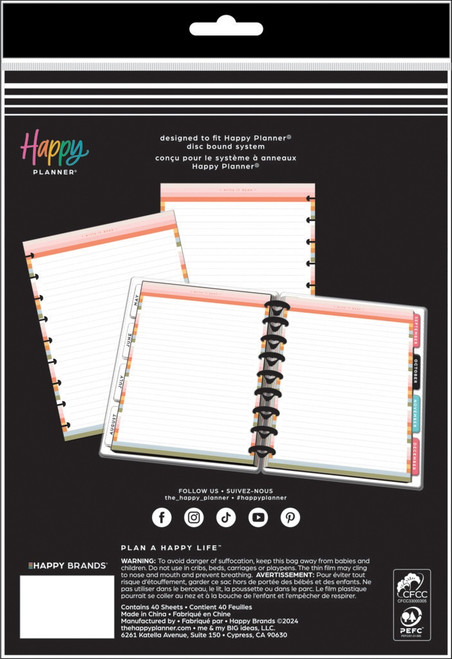 2 Pack Happy Planner Classic Fill Paper-Simple Joys 5A0028BN-1GBD9