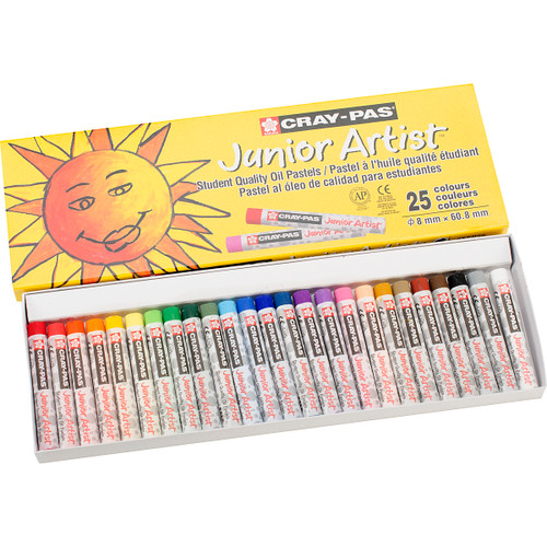 3 Pack - Sakura Cray-Pas Junior Artist Oil Pastels 25/Pkg- - XEP25 - 084511372405