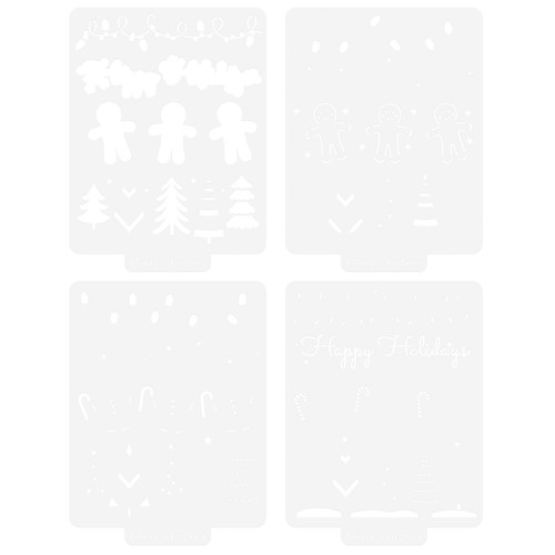 Tonic Studios Stencil Set-A Candy Cane Christmas - 5A00228J-1G4WZ