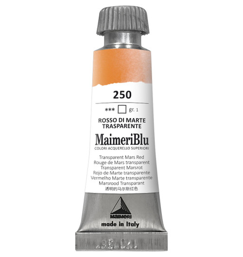 MaimeriBlu Superior Watercolor Paint 12ml-Transparent Mars Red - 5A0029RR-1GD4D - 8032810006691