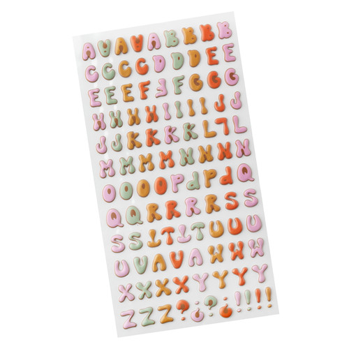 3 Pack - Jen Hadfield Groovy Darlin' Puffy Stickers-Alphabet - A500264C-G18ZF 3 Pack - Jen Hadfield Groovy Darlin' Puffy Stickers-Alphabet - A500264C-G18ZF