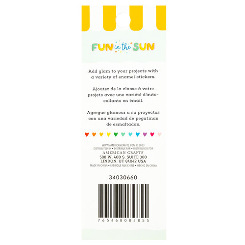 3 Pack - Pebbles Fun In The Sun Enamel Dots-60/Pkg - 34030660 3 Pack - Pebbles Fun In The Sun Enamel Dots-60/Pkg - 34030660