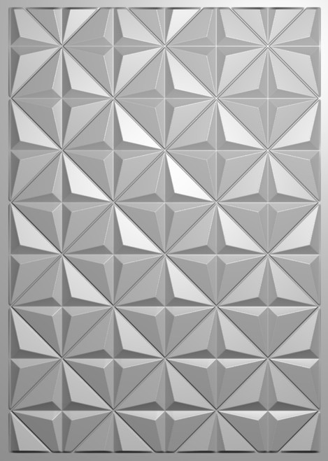 2 Pack Crafter's Companion 3D Embossing Folder 5"X7"-Geometric Diamonds 5A0020MQ-1G3DM