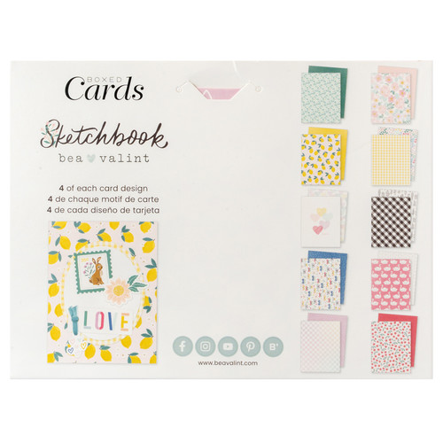 American Crafts A2 Cards W/Envelopes (4.375"X5.75") 40/Box-Bea Valint Sketchbook - 5A00264Z-1G8ZS American Crafts A2 Cards W/Envelopes (4.375"X5.75") 40/Box-Bea Valint Sketchbook - 5A00264Z-1G8ZS