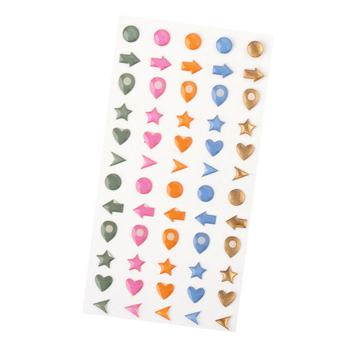 3 Pack - American Crafts Coast-to-Coast Enamel Dots 60/Pkg-Gold Foil - 34025936