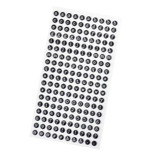 3 Pack American Crafts Whatevs Puffy Stickers 180/Pkg-Alpha, Matte 34030589