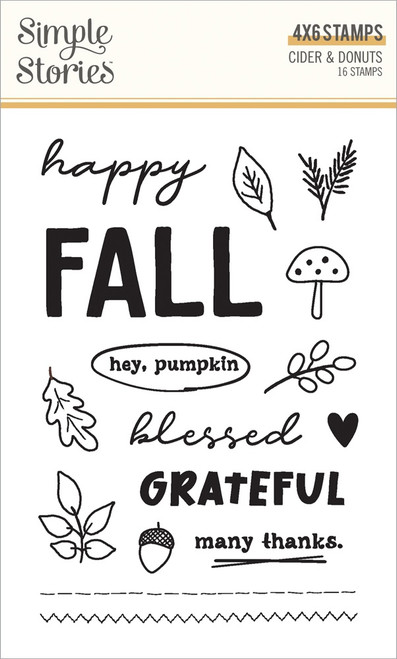 Cider & Donuts Clear Stamps-Photopolymer - 5A0029QL-1GD1V - 810150772685