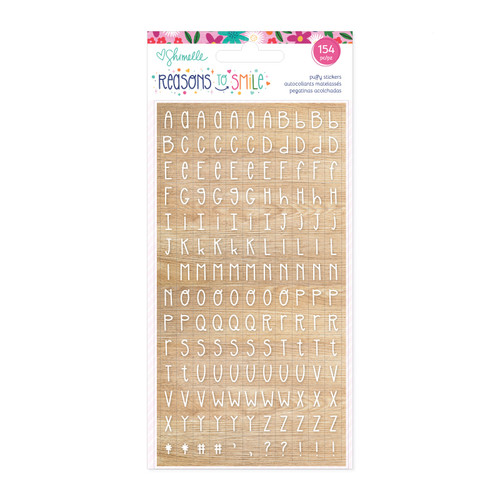 3 Pack - Shimelle Reasons To Smile Puffy Stickers-Alphabet - A50026KJ-G1934 - 765468086521 3 Pack - Shimelle Reasons To Smile Puffy Stickers-Alphabet - A50026KJ-G1934 - 765468086521