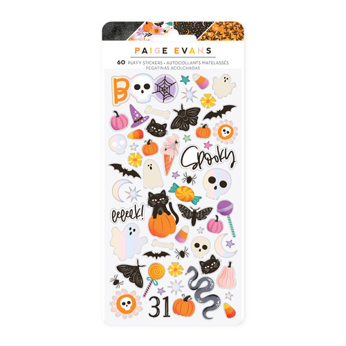 3 Pack Paige Evans Tricks & Treats Puffy Stickers-60 Pieces 5A0027CD-1G9NH - 718813158770