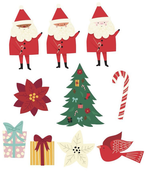 3 Pack AC Home For Christmas Foam Stickers-Santa 34022987