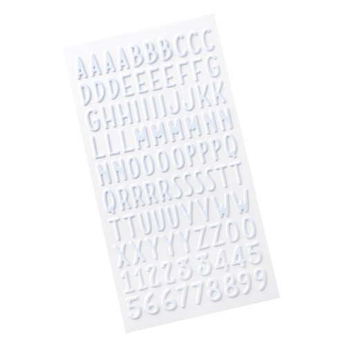 3 Pack - American Crafts Cutie Pie Puffy Stickers 97/Pkg-Alphabet - Foil - 34027446