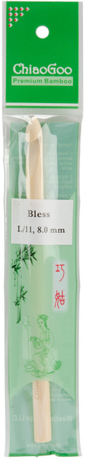 3 Pack - ChiaoGoo Bamboo Crochet Hook 6"-Size L11/8mm - 1022-L - 0812208021073 3 Pack - ChiaoGoo Bamboo Crochet Hook 6"-Size L11/8mm - 1022-L - 0812208021073