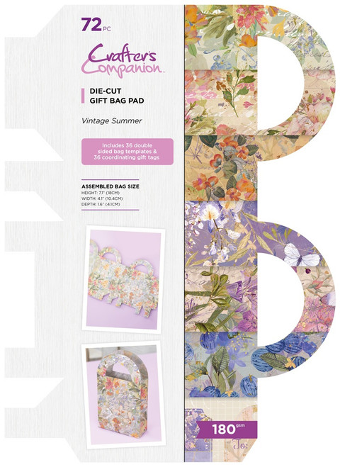 Crafter's Companion Paper Pad 12"X8"-Vintage Summer - GIFTVISU - 195094084231