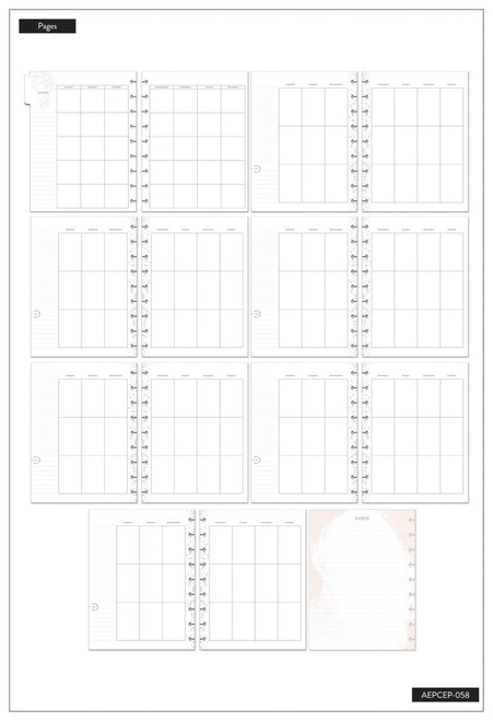 Happy Planner Classic Planner Extension Pack-Everyday - Vertical - EPCEP058 Happy Planner Classic Planner Extension Pack-Everyday - Vertical - EPCEP058