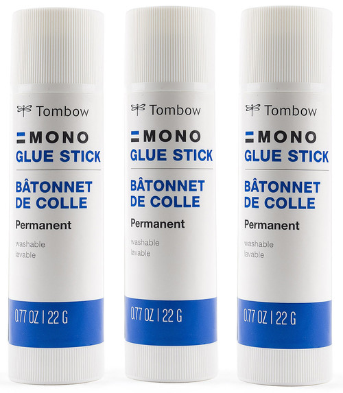 3 Pack - Tombow MONO Glue Stick 3/Pkg-10g Each - 62210