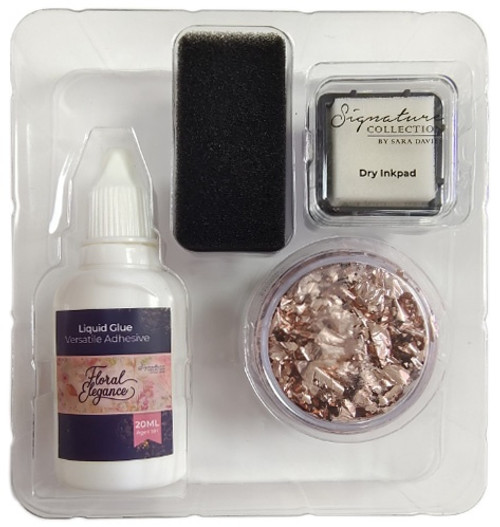 Sara Signature Floral Elegance Gilding Flakes Kit-4 Pieces - SFEGILFL