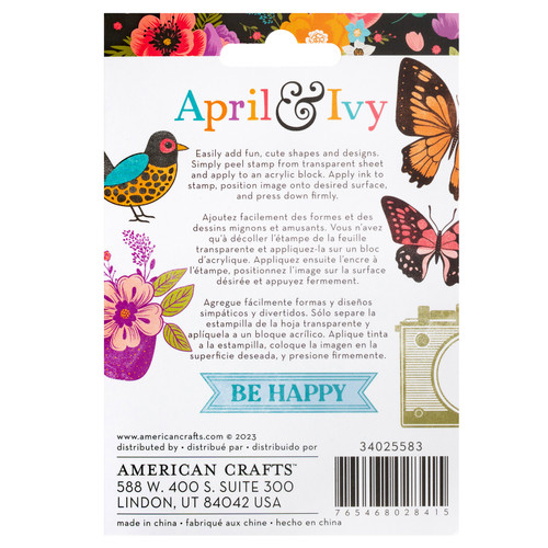 3 Pack - American Crafts April And Ivy Acrylic Stamp Set-7/Pkg - 34025583 3 Pack - American Crafts April And Ivy Acrylic Stamp Set-7/Pkg - 34025583