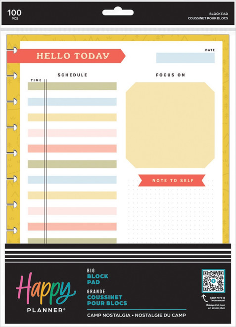 Happy Planner Big Block Pad-Camp Nostalgia 5A0020R6-1G3JJ - 673807684393