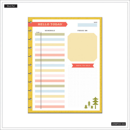 Happy Planner Big Block Pad-Camp Nostalgia 5A0020R6-1G3JJ