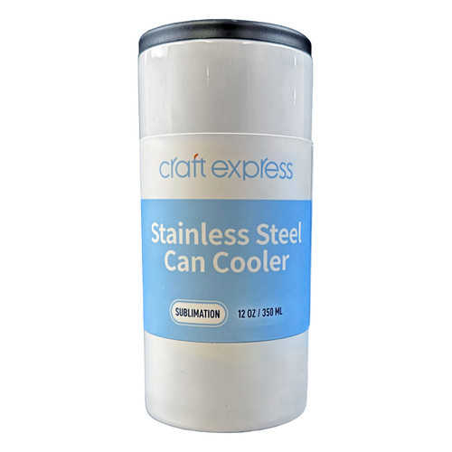 Craft Express Skinny Cooler-White, 12 oz. - 5A0021R1-1G4NC - 655471199724