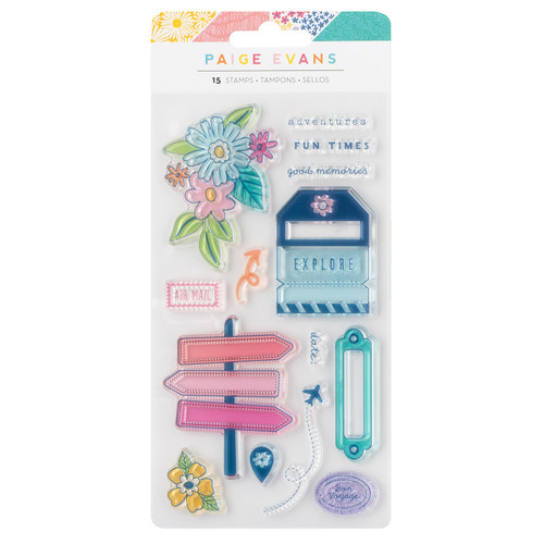 3 Pack - Paige Evans Adventurous Acrylic Stamp Set-15/Pkg - 5A003FXP-G18SY - 765468088174 3 Pack - Paige Evans Adventurous Acrylic Stamp Set-15/Pkg - 5A003FXP-G18SY - 765468088174
