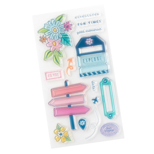 3 Pack - Paige Evans Adventurous Acrylic Stamp Set-15/Pkg - 5A003FXP-G18SY 3 Pack - Paige Evans Adventurous Acrylic Stamp Set-15/Pkg - 5A003FXP-G18SY