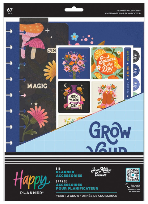 Happy Planner Big Accessory Pack-Year To Grow 5A0025ZG-1G8QD - 673807689459