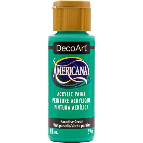 6 Pack - DecoArt Americana Acrylic Paint 2oz-Paradise Green - DA-414 - 766218144348