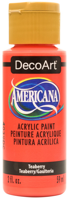 6 Pack - DecoArt Americana Acrylic Paint 2oz-Teaberry - DA-1G37M - 766218150042 6 Pack - DecoArt Americana Acrylic Paint 2oz-Teaberry - DA-1G37M - 766218150042