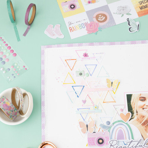 American Crafts Rainbow Avenue Washi Tape 12/Pkg-Rose Gold Foil - 34025871 American Crafts Rainbow Avenue Washi Tape 12/Pkg-Rose Gold Foil - 34025871