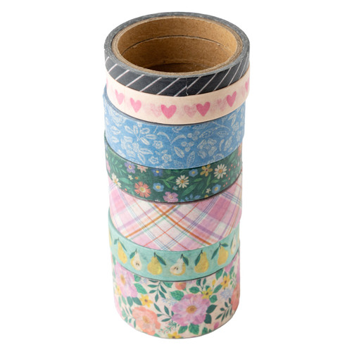American Crafts Poppy And Pear Washi Tape-7/Pkg 34025816