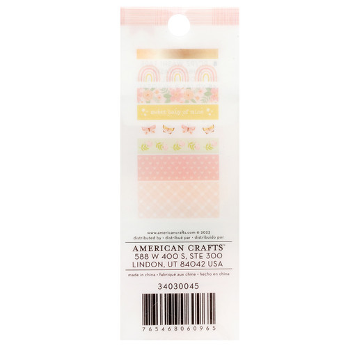 American Crafts Hello Little Girl Washi Tape 8/Pkg-Gold Foil - 34030045 American Crafts Hello Little Girl Washi Tape 8/Pkg-Gold Foil - 34030045