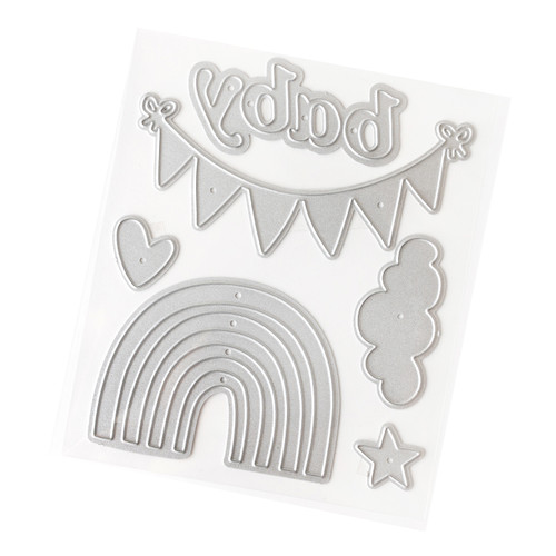 American Crafts Hello Little Girl Metal Die Set-6/Pkg - 34030049 American Crafts Hello Little Girl Metal Die Set-6/Pkg - 34030049
