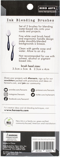 Hero Arts Ink Blending Brushes-2/Pkg - HA-MI003 Hero Arts Ink Blending Brushes-2/Pkg - HA-MI003