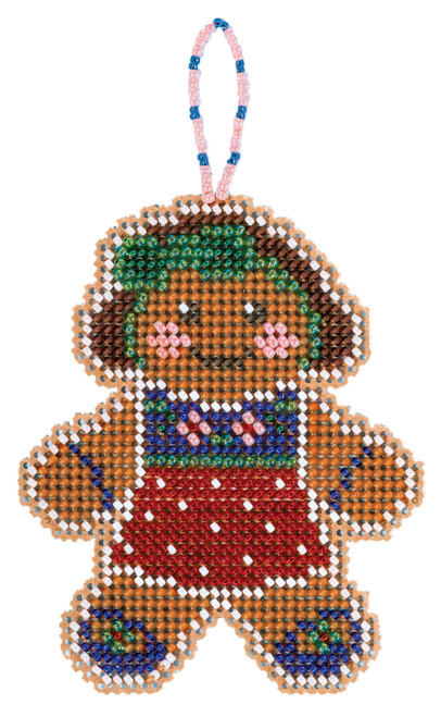 Mill Hill Counted Cross Stitch Ornament Kit 2.75"X3.25"-Gingerbread Lass (14 Count) MH212113 - 098063115373