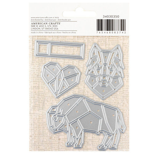 American Crafts Cedar House Metal Die Set-4/Pkg 34030350