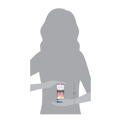 American Crafts Flags And Frills Washi Tape 8/Pkg-Gold Foil - 34030318 American Crafts Flags And Frills Washi Tape 8/Pkg-Gold Foil - 34030318