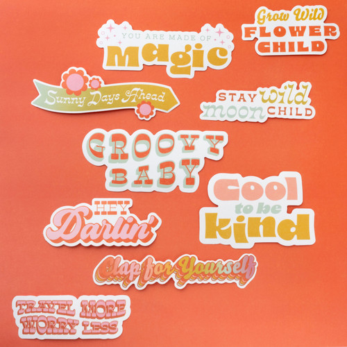 Jen Hadfield Groovy Darlin' Paperie Pack-200 Pieces - A500264D-G18YX Jen Hadfield Groovy Darlin' Paperie Pack-200 Pieces - A500264D-G18YX