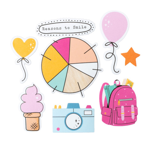 Shimelle Reasons To Smile Paperie Pack-210 Pieces - 5A0026L0-1G942