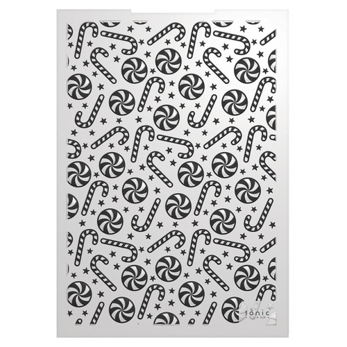Tonic Studios 3D Embossing Folder-A Candy Cane Christmas 5A00228G-1G4WX