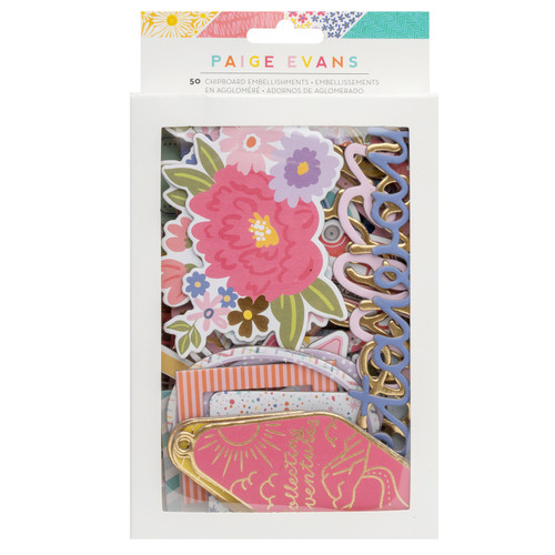 Paige Evans Adventurous Chipboard Die-Cuts-50 Pieces - A500261P-G18TD - 765468088136 Paige Evans Adventurous Chipboard Die-Cuts-50 Pieces - A500261P-G18TD - 765468088136