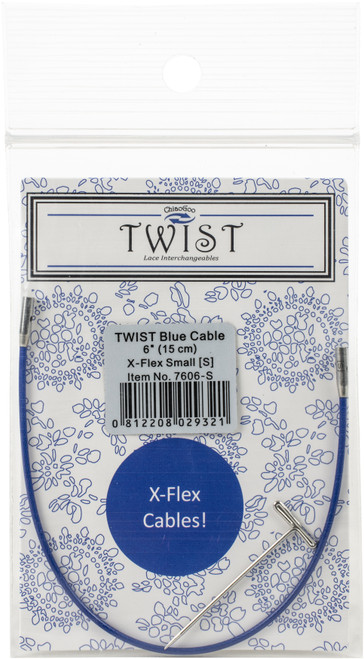 ChiaoGoo TWIST X-Flex Cable Small Diameter 6"-Blue - 7606-S - 812208029321