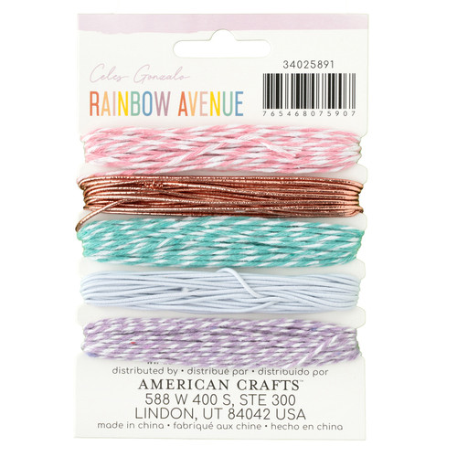 3 Pack - American Crafts Rainbow Avenue Trim Pack-5/Pkg - 34025891 3 Pack - American Crafts Rainbow Avenue Trim Pack-5/Pkg - 34025891